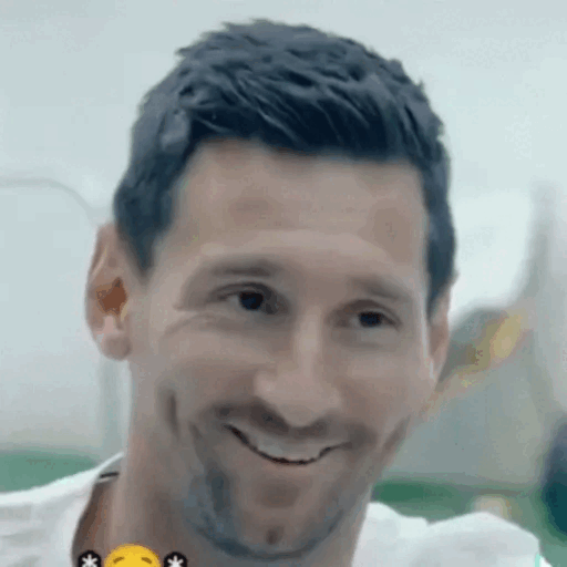 Messi's Happy Reaction Animated GIF - Sticker for WhatsApp & Telegram