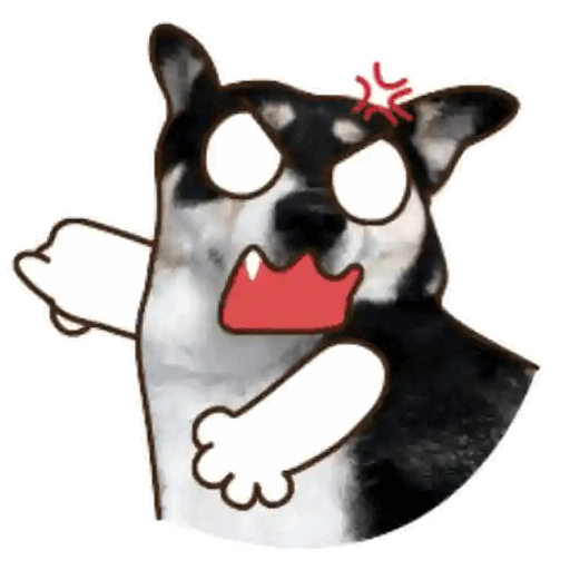 Shocked Dog Reaction Animated GIF - Sticker for WhatsApp & Telegram