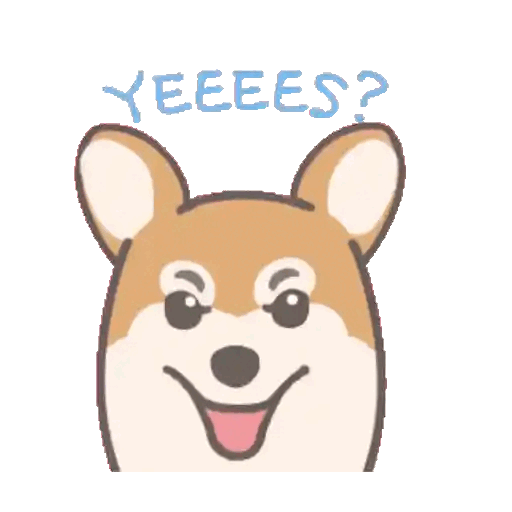 Excited Corgi Saying Yes Animated GIF - Sticker for WhatsApp & Telegram