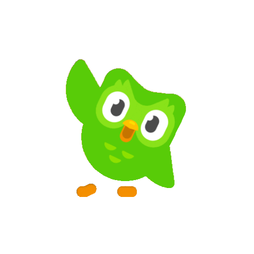 Duolingo Owl Celebrating Animated GIF - Sticker for WhatsApp & Telegram
