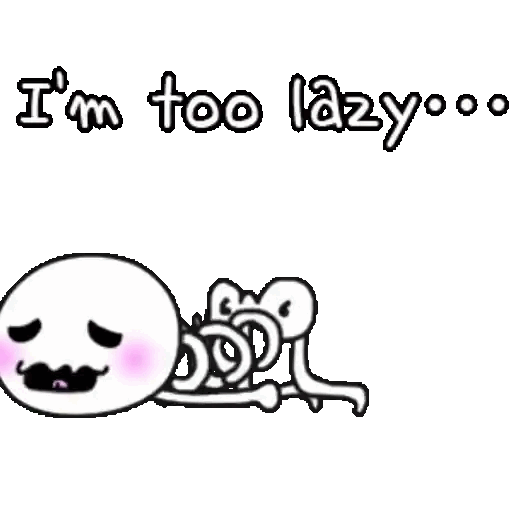Procrastination Mode: On Animated GIF - Sticker for WhatsApp & Telegram