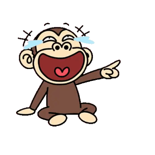 Monkey Laughing Out Loud Animated GIF - Sticker for WhatsApp & Telegram