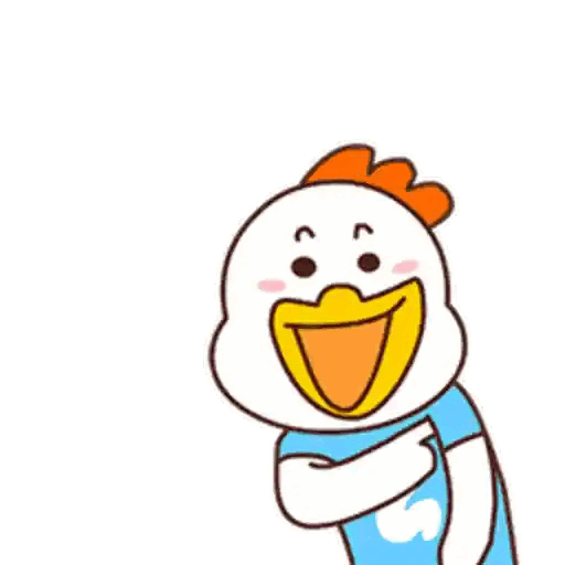 Confident Chicken Thumbs Up Animated GIF - Sticker for WhatsApp & Telegram
