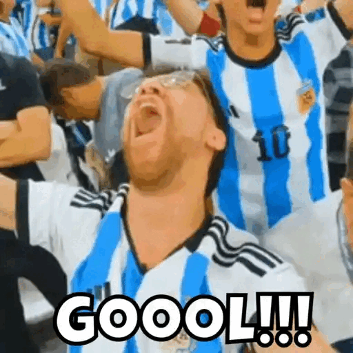 Goal Celebration Frenzy Animated GIF - Sticker for WhatsApp & Telegram