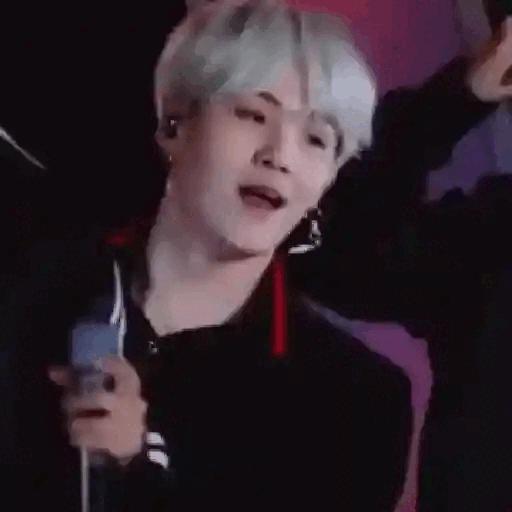 Suga's Playful Expression Animated GIF - Sticker for WhatsApp & Telegram