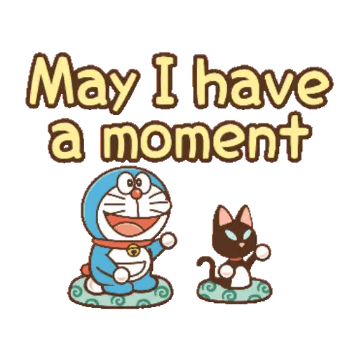 May I Have A Moment Animated GIF - Sticker for WhatsApp & Telegram