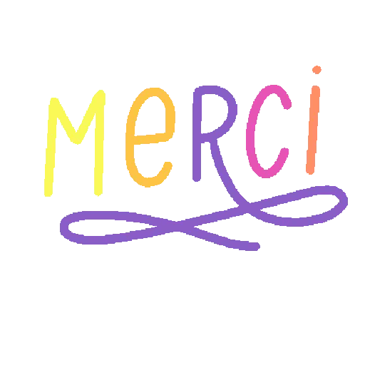 Merci Beaucoup In Colorful Script Animated GIF - Sticker for WhatsApp & Telegram
