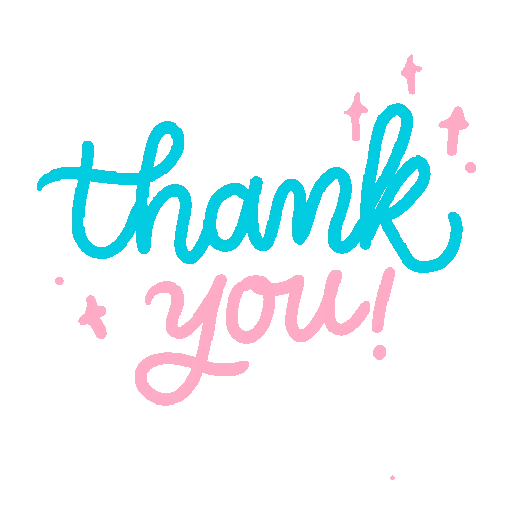 Colorful Thank You Note Animated GIF - Sticker for WhatsApp & Telegram
