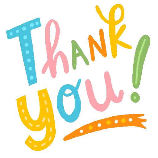 Colorful Thank You Expression Animated GIF - Sticker for WhatsApp & Telegram
