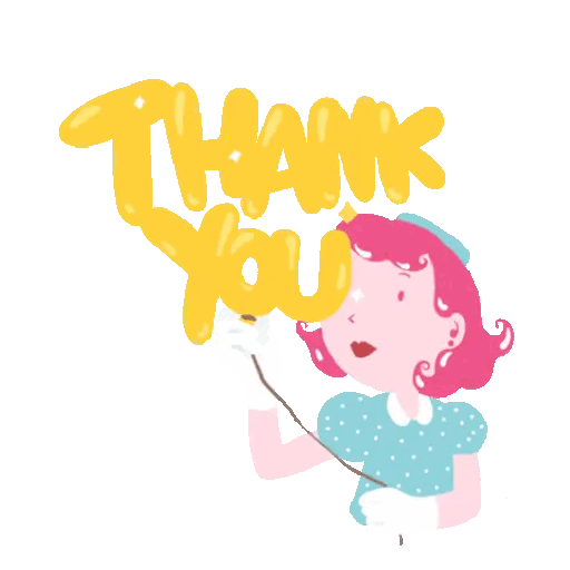 Vintage Thank You Note Animated GIF - Sticker for WhatsApp & Telegram