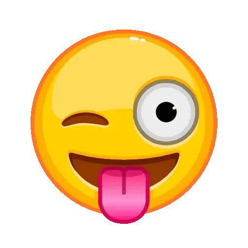 Cheeky Winking Emoji Animated GIF - Sticker for WhatsApp & Telegram