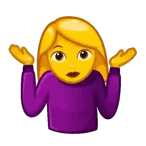 I Don't Know Emoji Animated GIF - Sticker for WhatsApp & Telegram