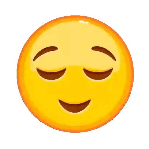Content Smiley Animated GIF - Sticker for WhatsApp & Telegram