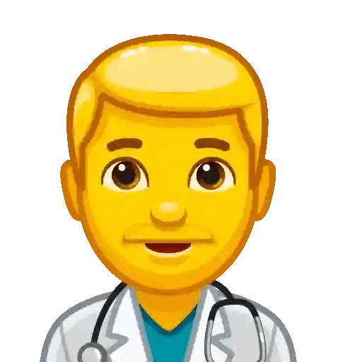 Friendly Doctor Emoji #2 Animated GIF - Sticker for WhatsApp & Telegram