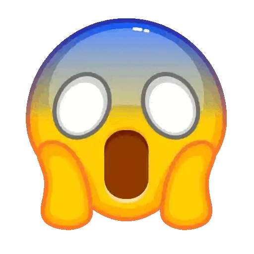 Shocked Emoji Animated GIF - Sticker for WhatsApp & Telegram