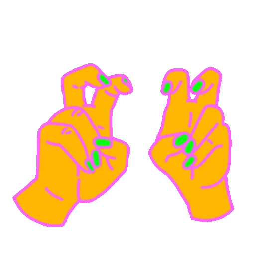 Air Quotes Gesture Animated GIF - Sticker for WhatsApp & Telegram