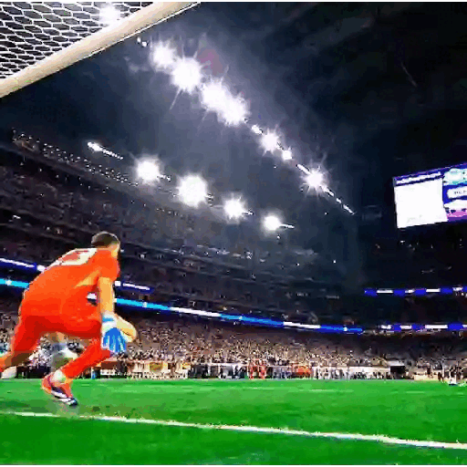Epic Goalkeeper Save Moment Animated GIF - Sticker for WhatsApp & Telegram