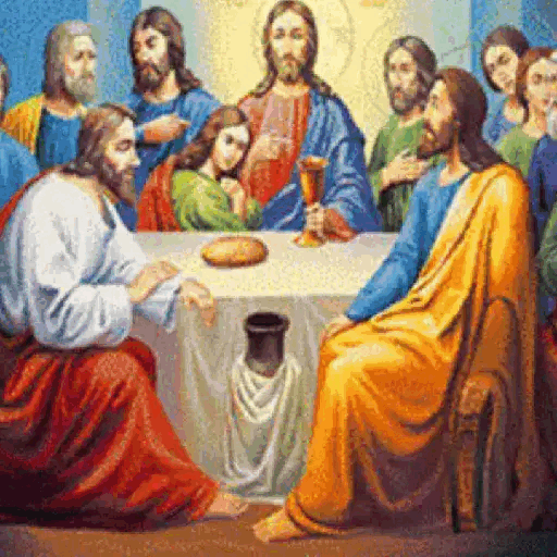 The Last Supper Reflection Animated GIF - Sticker for WhatsApp & Telegram
