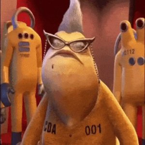 Grumpy Monster with Glasses