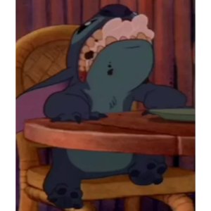 Hungry Alien Eating Popcorn