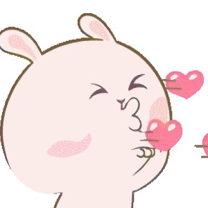 Cute Bunny Blowing Kisses