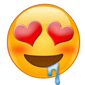 Heart Eyes Drooling Emoji