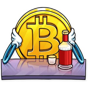 Bitcoin with Wings and Drink