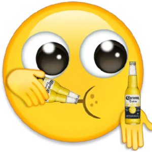 Emoji with Beer Bottles