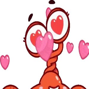 Heart-Eyed Cartoon Character