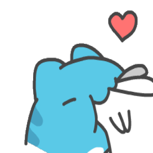 Cute Animal Hug with Heart