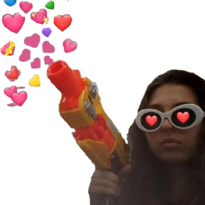 Heart Shooter with Sunglasses
