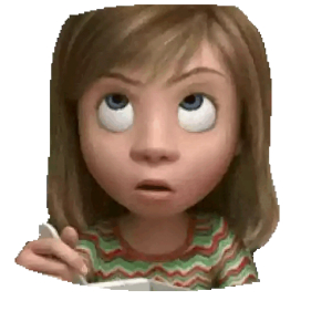 Riley Animated Girl Eye Roll