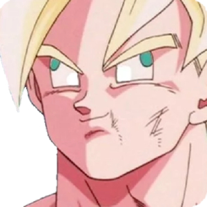 Goku Determined Anime Character