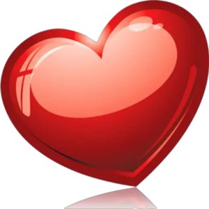 Shiny Red Heart