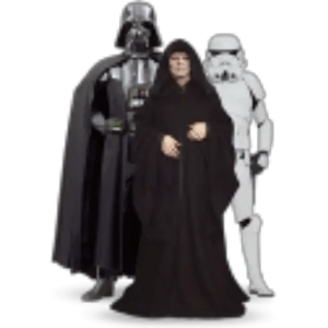 Darth Vader, Palpatine And Stormtrooper Galactic Villains Trio