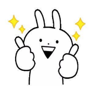 Cheerful Thumbs Up Bunny