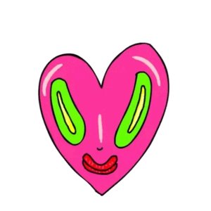 Quirky Heart Face