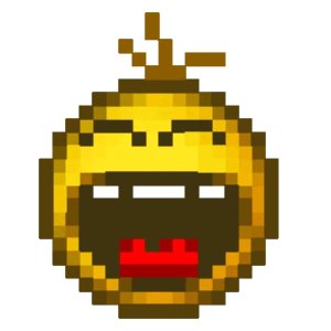 Pixelated Yawning Face