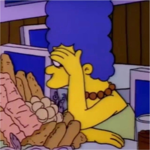 Marge Simpsonboverwhelmed facepalm