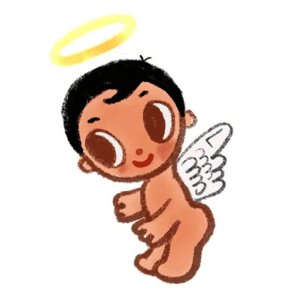 Cute angel baby