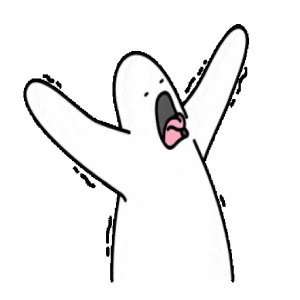 Excited White Bird
