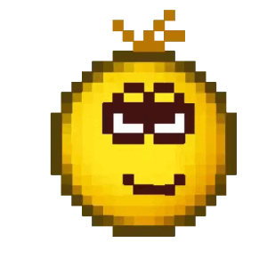 Pixelated smug face