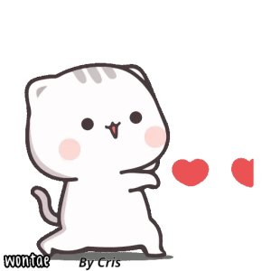 Sending love cat