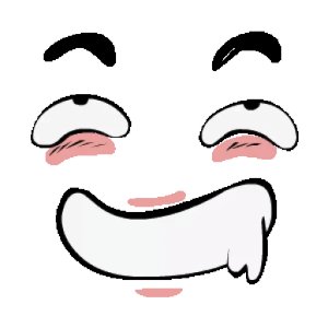Drooling smile face