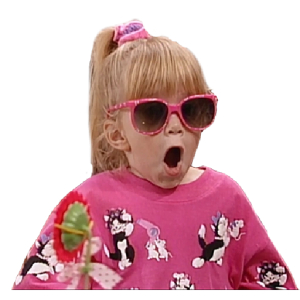 Michelle Tanner Surprised kid energy