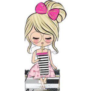 Chill with a pink bow