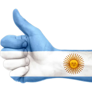 Argentinian thumbs up