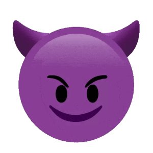 Cheeky devil emoji