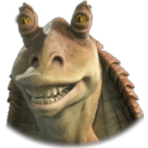 Awkward smile alien