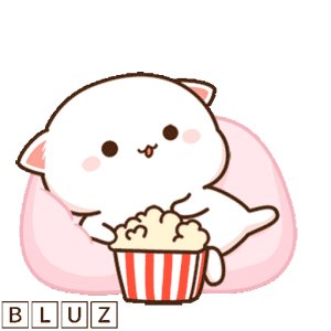 Chill with popcorn cat